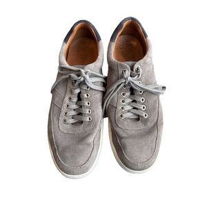 Peter Millar Men's VANTAGE Low Top Lace Up Suede‎ Sneakers US 10.5M Gray